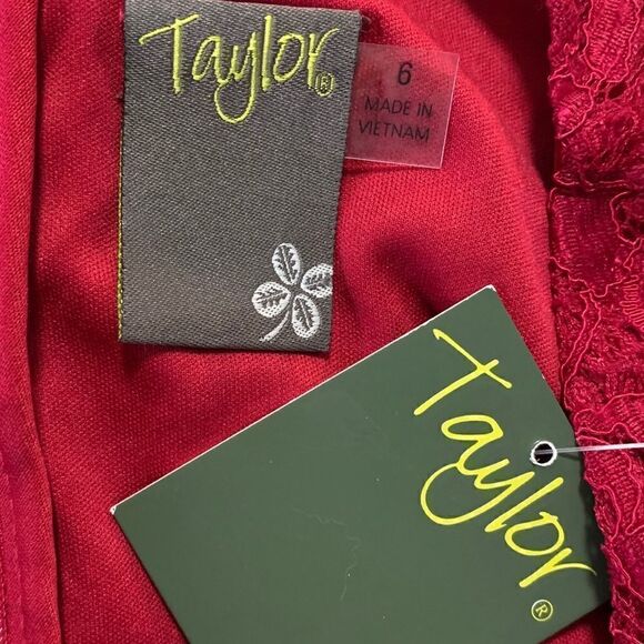 NWT Taylor Lace Sleeveless Dress Sz 6 - Picture 4 of 6